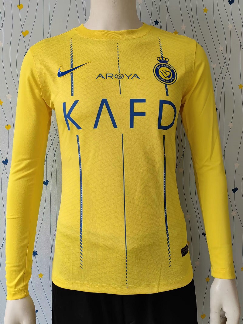 AAA Quality Al-Nassr 23/24 Home Long Soccer Jersey(Player)